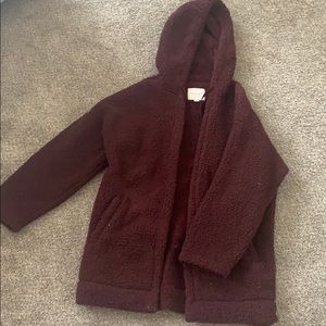 Sherpa hoodie jacket